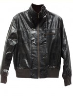 CAMPERA COMBINADA COLOR NEGRA